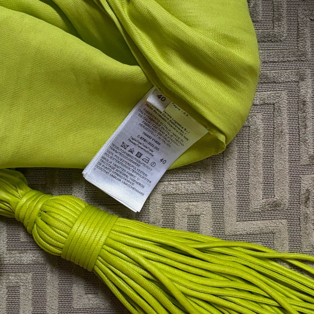 NWT Bottega Veneta Lime Green Women's Dress - Picture 4 of 8